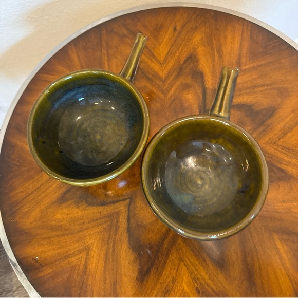 Artifact Jamestown Collection Handcrafted Ceramic Soup Bowls with Handles - Picture 6 of 9